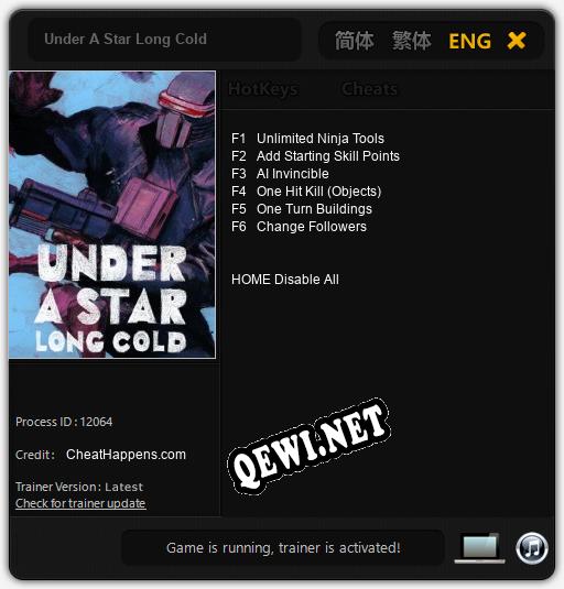 Under A Star Long Cold: Читы, Трейнер +6 [CheatHappens.com]