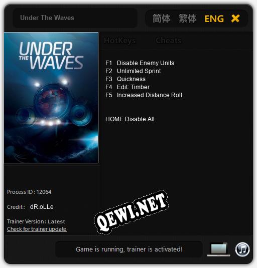 Under The Waves: ТРЕЙНЕР И ЧИТЫ (V1.0.44)