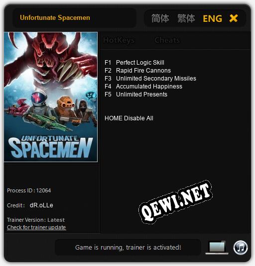 Unfortunate Spacemen: Читы, Трейнер +5 [dR.oLLe]