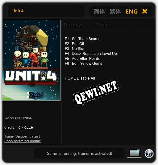 Unit 4: Читы, Трейнер +6 [dR.oLLe]