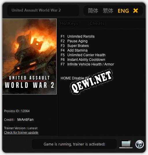 United Assault World War 2: Трейнер +7 [v1.2]