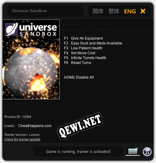 Universe Sandbox: Трейнер +6 [v1.2]