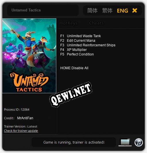 Untamed Tactics: Трейнер +5 [v1.5]