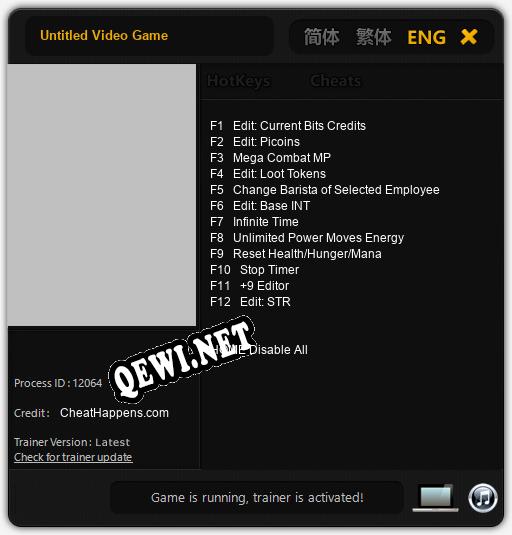 Untitled Video Game: Читы, Трейнер +12 [CheatHappens.com]