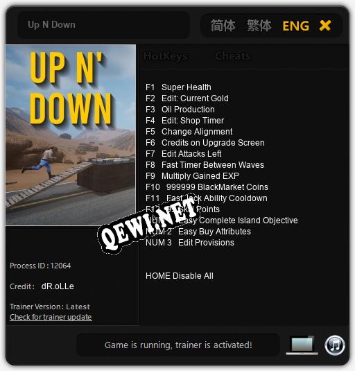 Up N Down: Трейнер +15 [v1.8]