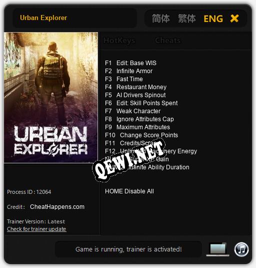 Urban Explorer: Читы, Трейнер +14 [CheatHappens.com]
