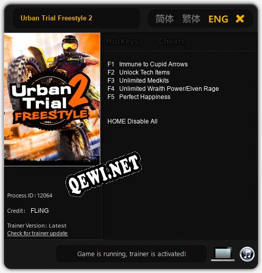 Urban Trial Freestyle 2: Трейнер +5 [v1.7]