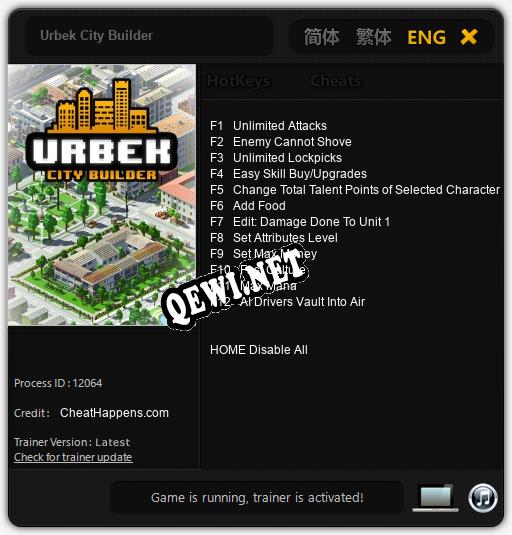 Urbek City Builder: Читы, Трейнер +12 [CheatHappens.com]