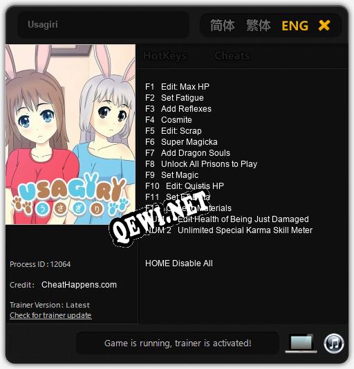 Usagiri: Читы, Трейнер +14 [CheatHappens.com]