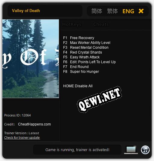 Valley of Death: Читы, Трейнер +8 [CheatHappens.com]