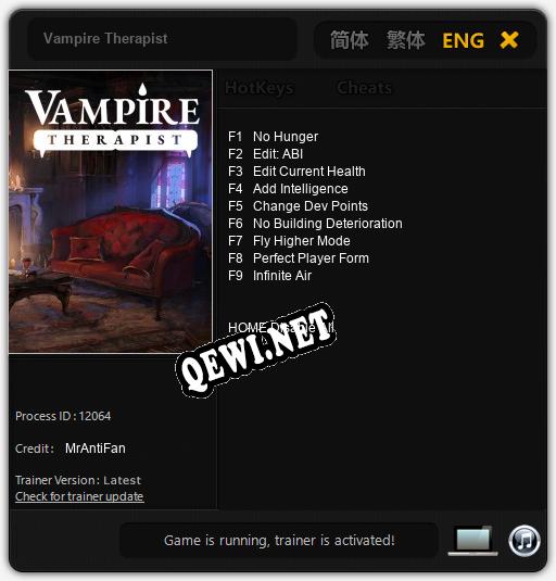 Трейнер для Vampire Therapist [v1.0.4]