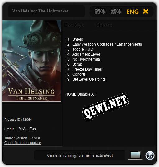 Van Helsing: The Lightmaker: Читы, Трейнер +9 [MrAntiFan]