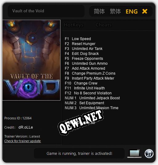 Vault of the Void: Читы, Трейнер +15 [dR.oLLe]