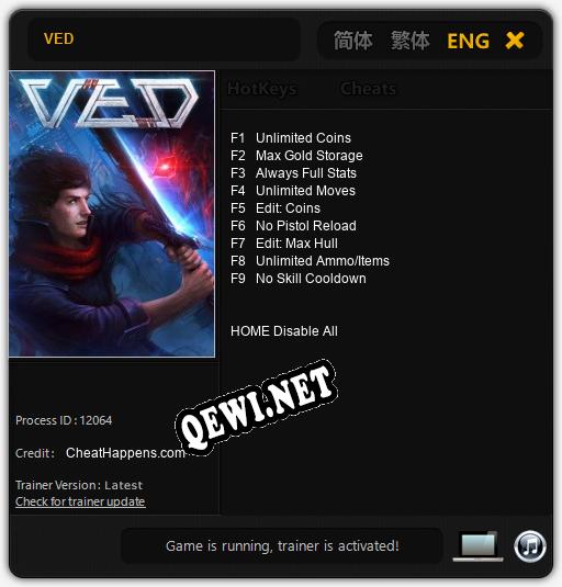 VED: ТРЕЙНЕР И ЧИТЫ (V1.0.14)