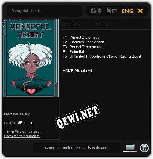 Vengeful Heart: Читы, Трейнер +5 [dR.oLLe]