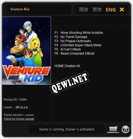Venture Kid: ТРЕЙНЕР И ЧИТЫ (V1.0.71)