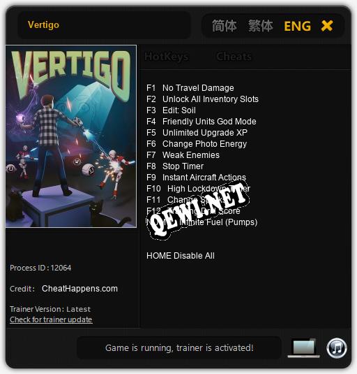 Трейнер для Vertigo [v1.0.6]