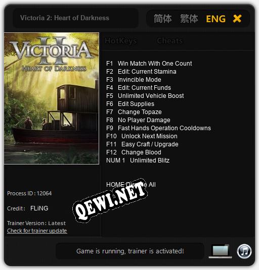 Victoria 2: Heart of Darkness: Читы, Трейнер +13 [FLiNG]