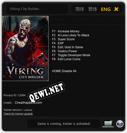 Трейнер для Viking City Builder [v1.0.7]