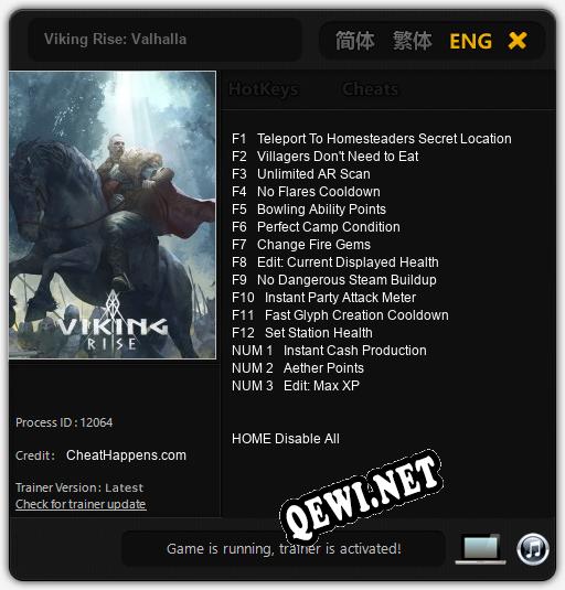 Viking Rise: Valhalla: ТРЕЙНЕР И ЧИТЫ (V1.0.69)