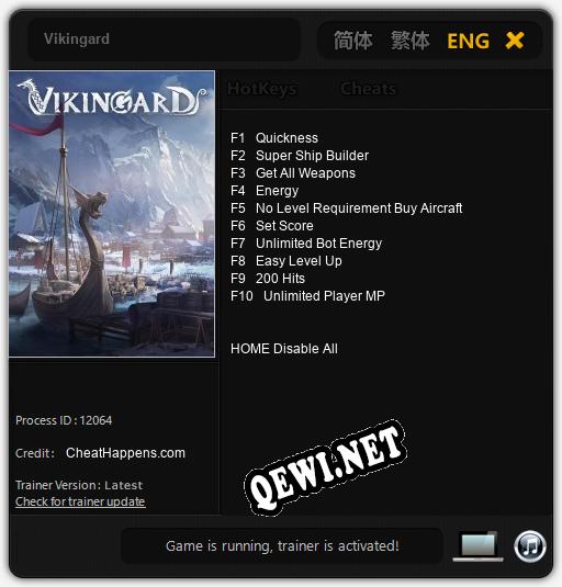 Vikingard: Трейнер +10 [v1.4]