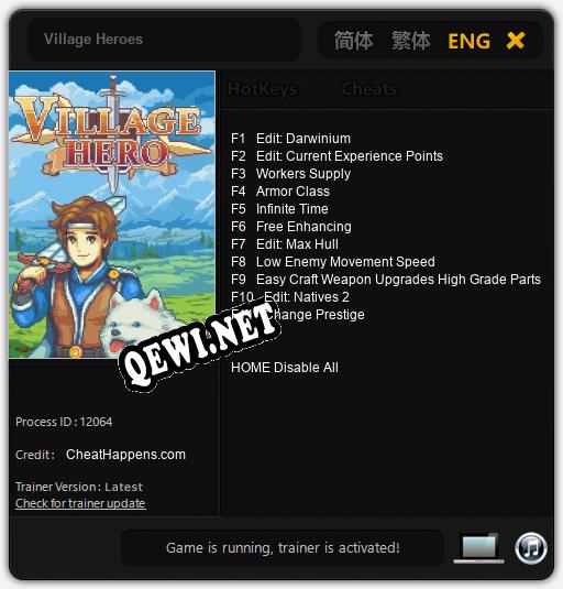 Трейнер для Village Heroes [v1.0.4]