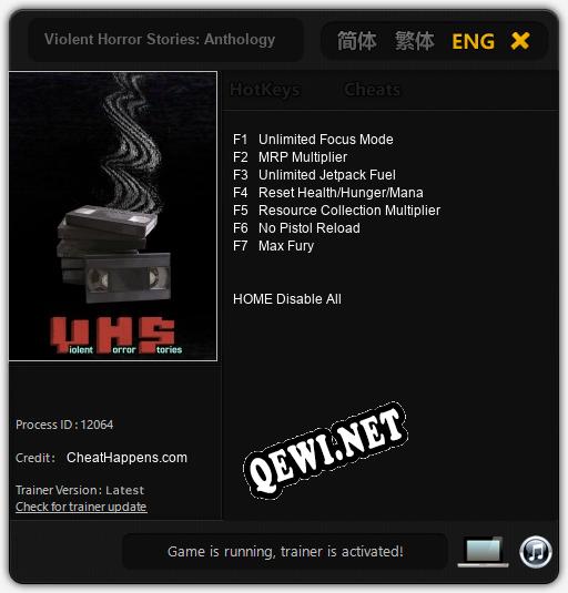Violent Horror Stories: Anthology: ТРЕЙНЕР И ЧИТЫ (V1.0.93)