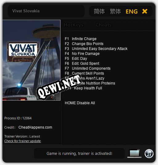 Vivat Slovakia: ТРЕЙНЕР И ЧИТЫ (V1.0.60)