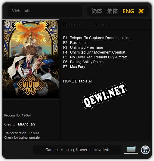 Vivid Tale: ТРЕЙНЕР И ЧИТЫ (V1.0.86)