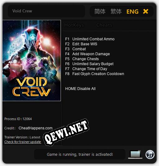 Void Crew: Трейнер +8 [v1.7]