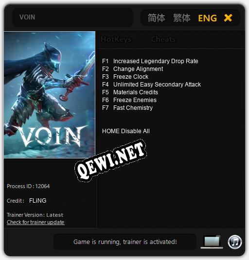 VOIN: Читы, Трейнер +7 [FLiNG]