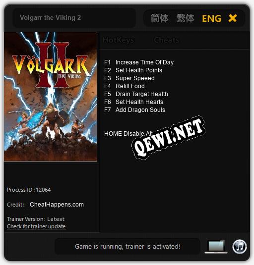 Трейнер для Volgarr the Viking 2 [v1.0.1]
