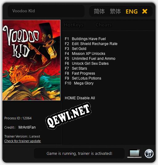 Voodoo Kid: Читы, Трейнер +10 [MrAntiFan]