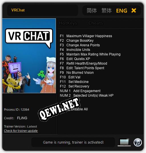 Трейнер для VRChat [v1.0.6]