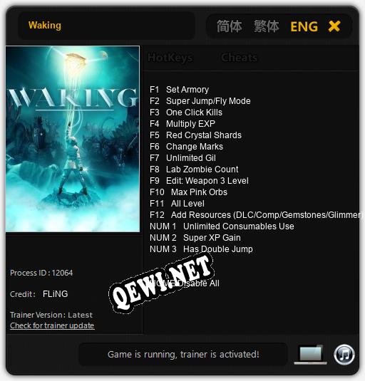 Waking: Трейнер +15 [v1.4]