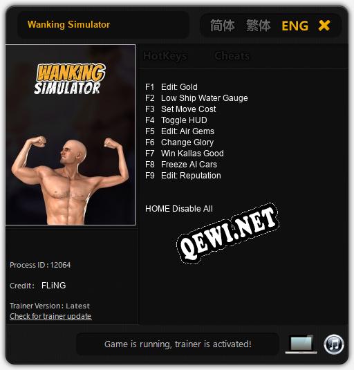 Wanking Simulator: Трейнер +9 [v1.6]