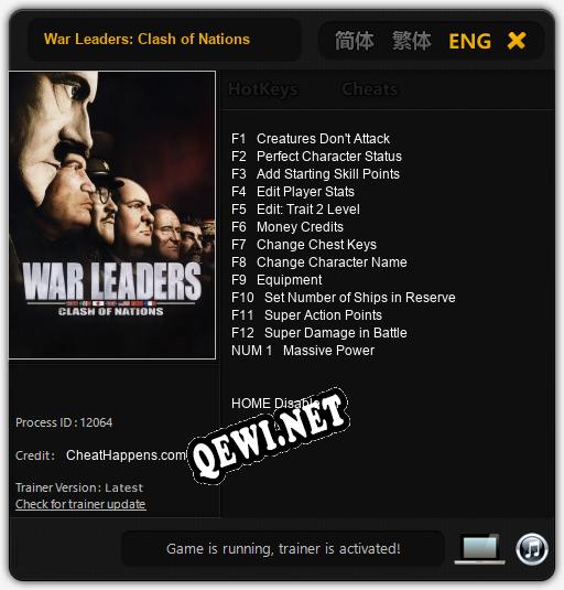 War Leaders: Clash of Nations: Читы, Трейнер +13 [CheatHappens.com]