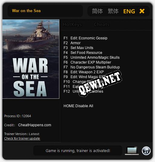 War on the Sea: ТРЕЙНЕР И ЧИТЫ (V1.0.20)