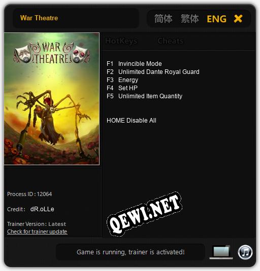 War Theatre: Трейнер +5 [v1.2]