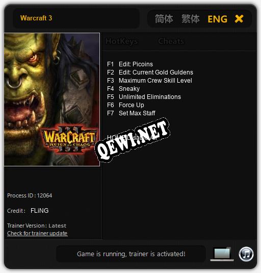 Warcraft 3: ТРЕЙНЕР И ЧИТЫ (V1.0.12)