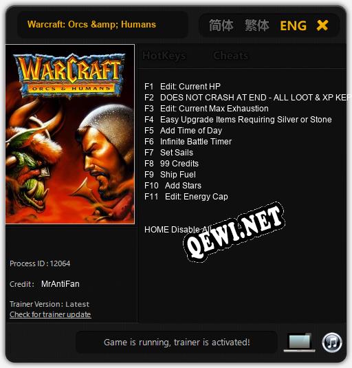 Warcraft: Orcs & Humans: Трейнер +11 [v1.9]