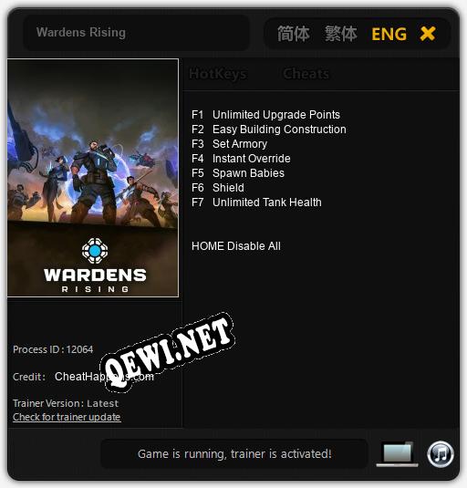 Wardens Rising: Трейнер +7 [v1.4]