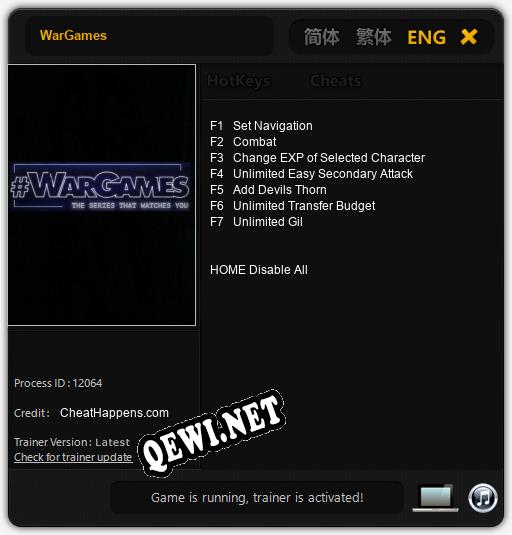 WarGames: ТРЕЙНЕР И ЧИТЫ (V1.0.56)