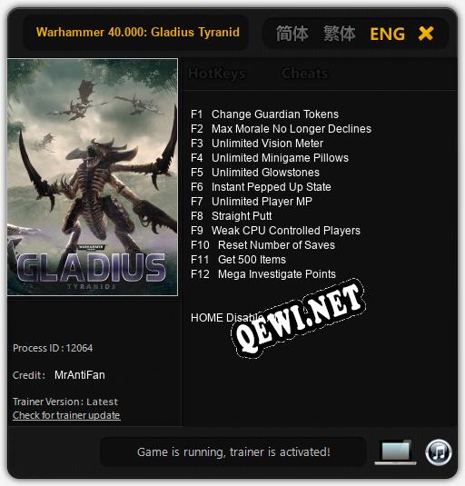 Warhammer 40.000: Gladius Tyranids: Читы, Трейнер +12 [MrAntiFan]