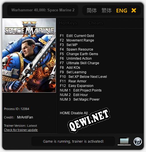 Warhammer 40,000: Space Marine 2: Трейнер +15 [v1.3]