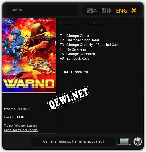 WARNO: Трейнер +6 [v1.1]