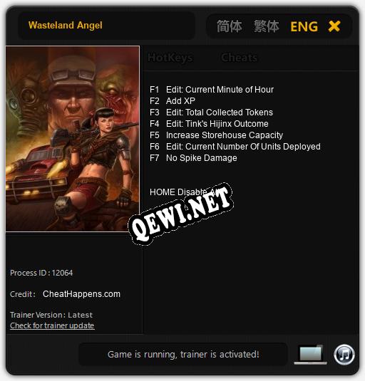 Wasteland Angel: Трейнер +7 [v1.9]