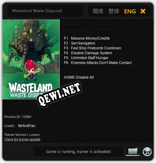 Wasteland Waste Disposal: ТРЕЙНЕР И ЧИТЫ (V1.0.59)
