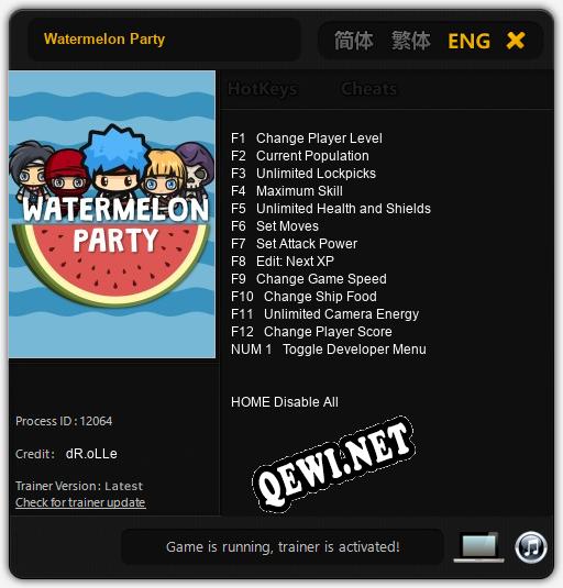 Watermelon Party: Трейнер +13 [v1.2]