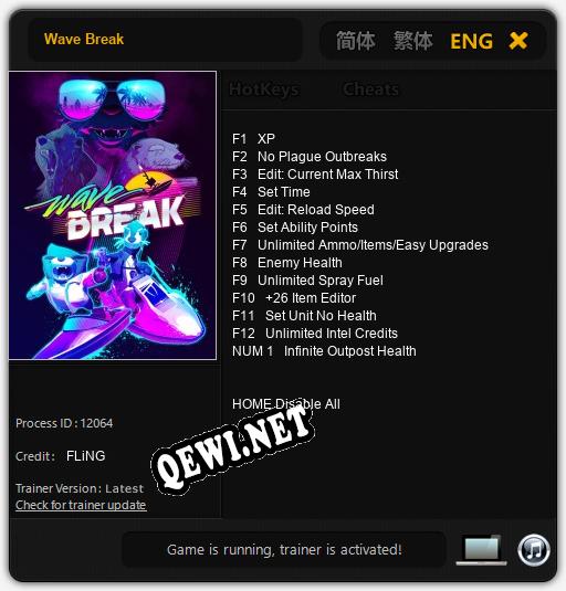 Wave Break: Трейнер +13 [v1.2]